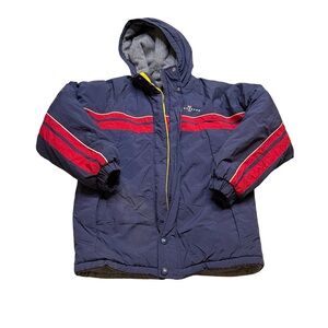 ✨🧥 Vintage London Fog Ski-Style Navy Puffer Jacket Youth‎ Large 14–16 🧥✨